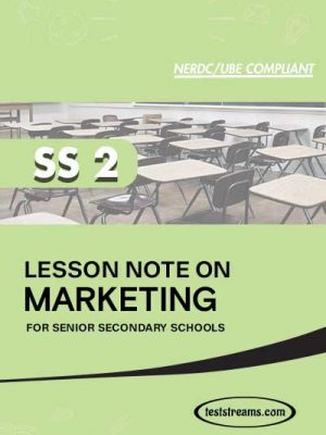 Lesson Note on Marketing for SS2 MS-WORD