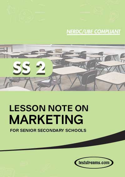 Lesson Note on Marketing for SS2 MS-WORD