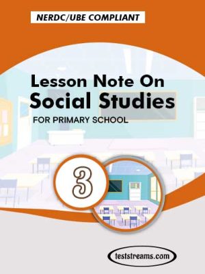 Primary 3 Lesson note On Social Studies MS-WORD/PDF Download