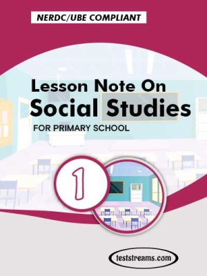 Primary 1 Lesson note On Social Studies MS-WORD/PDF Download