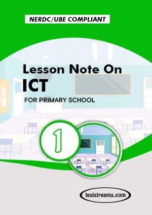 Primary 1 Lesson Note On Ict Ms-word/pdf Download