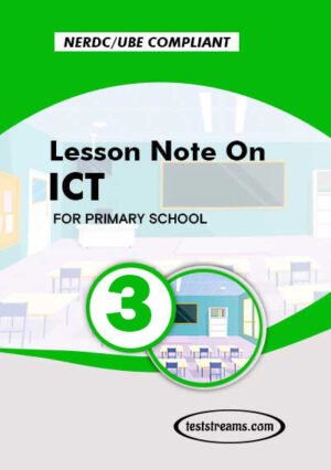 Primary 3 Lesson Note On Ict Ms-word/pdf Download