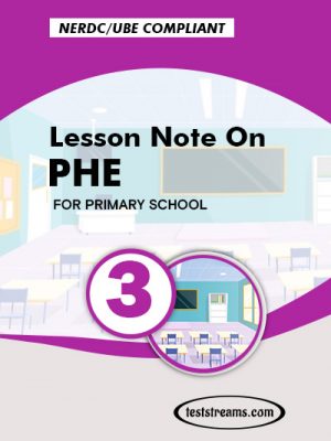 Primary 3 Lesson note On PHE