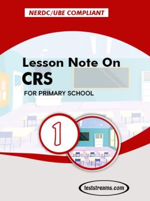 Primary 1 Lesson note On CRK