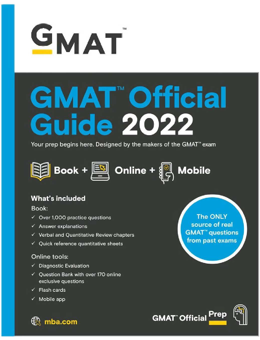 2022 GMAT Past Questions – PDF Download
