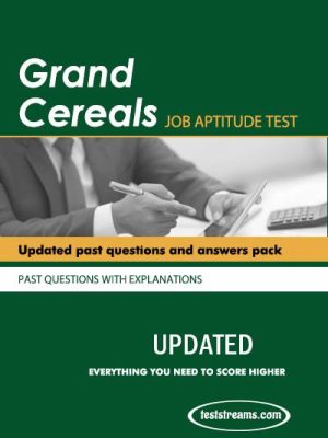 Grand Cereals Aptitude Test Past Questions and Answers 2023