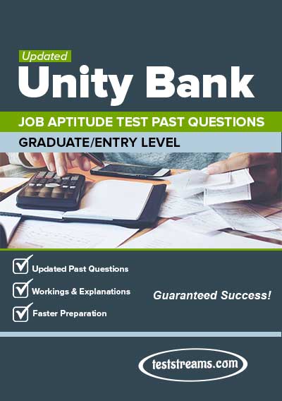 Unity Bank Aptitude Test Past questions and Answers 2022/2023