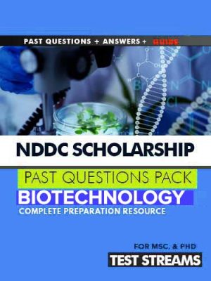 NDDC Scholarship Past Questions And Answers - BIOTECHNOLOGY- PDF Download