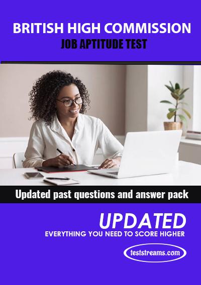 British High Commission (BHC) Job Aptitude Test Past Questions & Answers – Updated