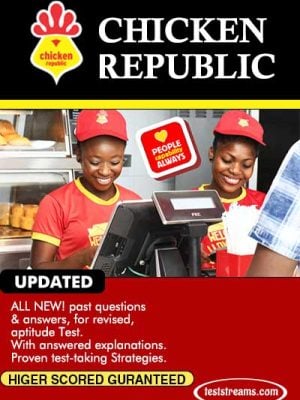 Chicken Republic Aptitude Test Past Questions and Answers- Updated Copy