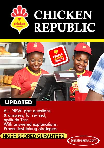 Chicken Republic Aptitude Test Past Questions and Answers- Updated Copy