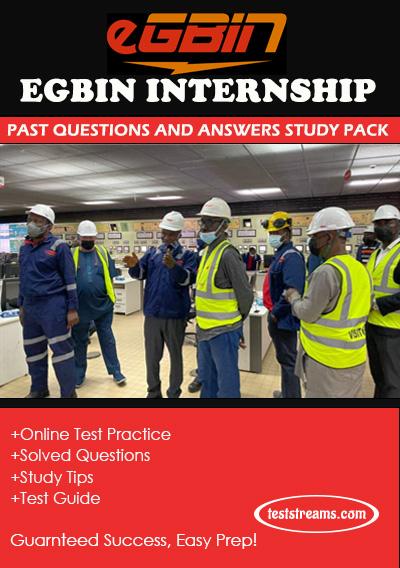 Egbin Power Internship Past Questions and Answers