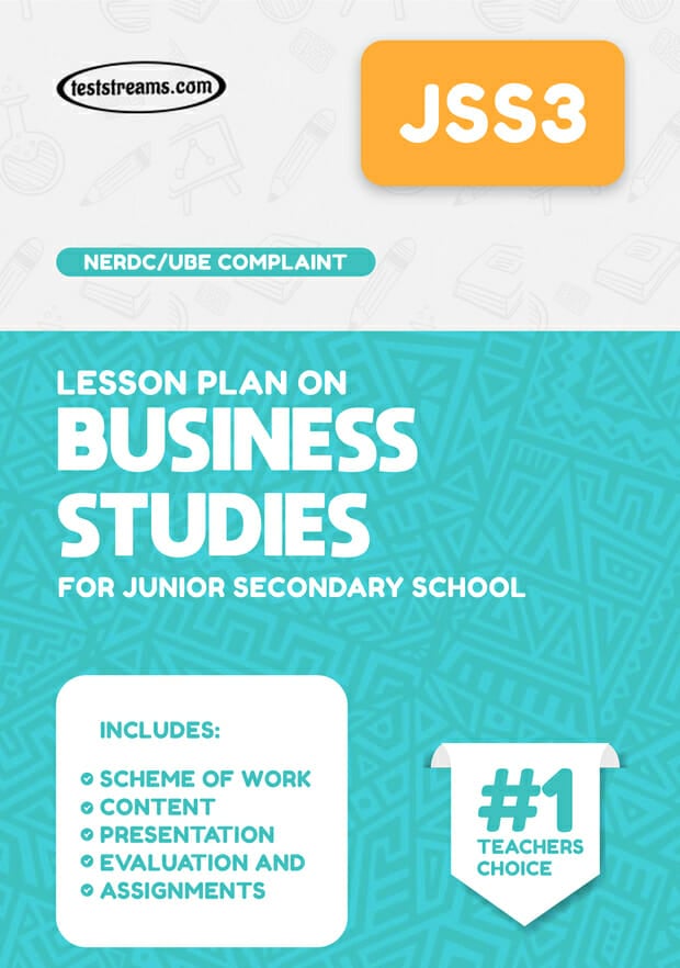 simple single business plan for jss3