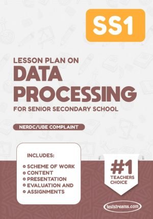 Lesson Plan On Ss1 Data Processing Ms-word- Pdf Download