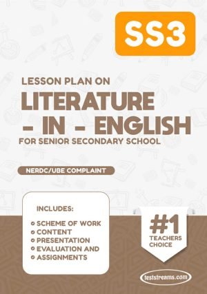 Lesson Plan On Ss3 Literature In English Ms-word- Pdf Download