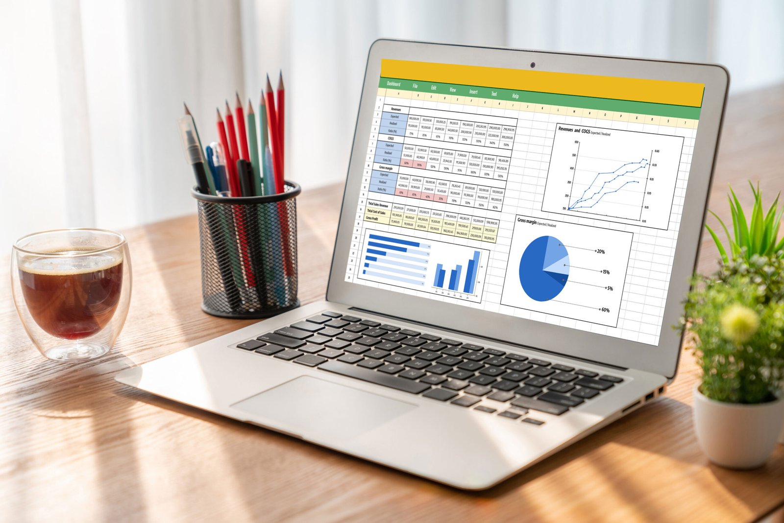 A laptop screen showing an online assessment dashboard