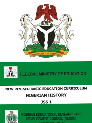 NERDC JSS1 Nigerian History Scheme of Work