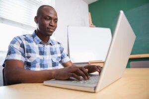 2025 Nigerian Immigration Exam candidate during an exam