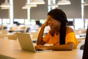 2025 Nigerian Immigration Exam candidate during an exam