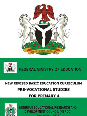 NERDC Primary 4 Pre-Vocational Studies 2025 Edition