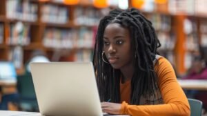 Student writing CBT exam