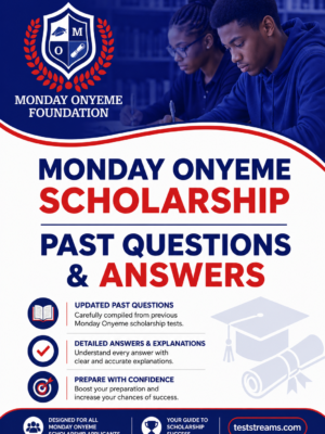 Monday Onyeme Scholarship Past Questions and Answers