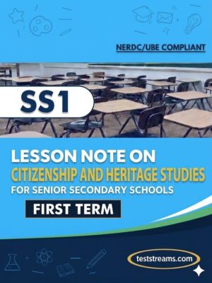 Lesson Note on CITIZENSHIP AND HERITAGE STUDIES for SS1 FIRST TERM MS-WORD- PDF Download