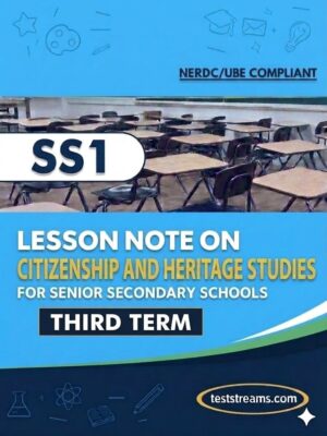 Lesson Note on CITIZENSHIP AND HERITAGE STUDIES for SS1 THIRD TERM MS-WORD- PDF Download