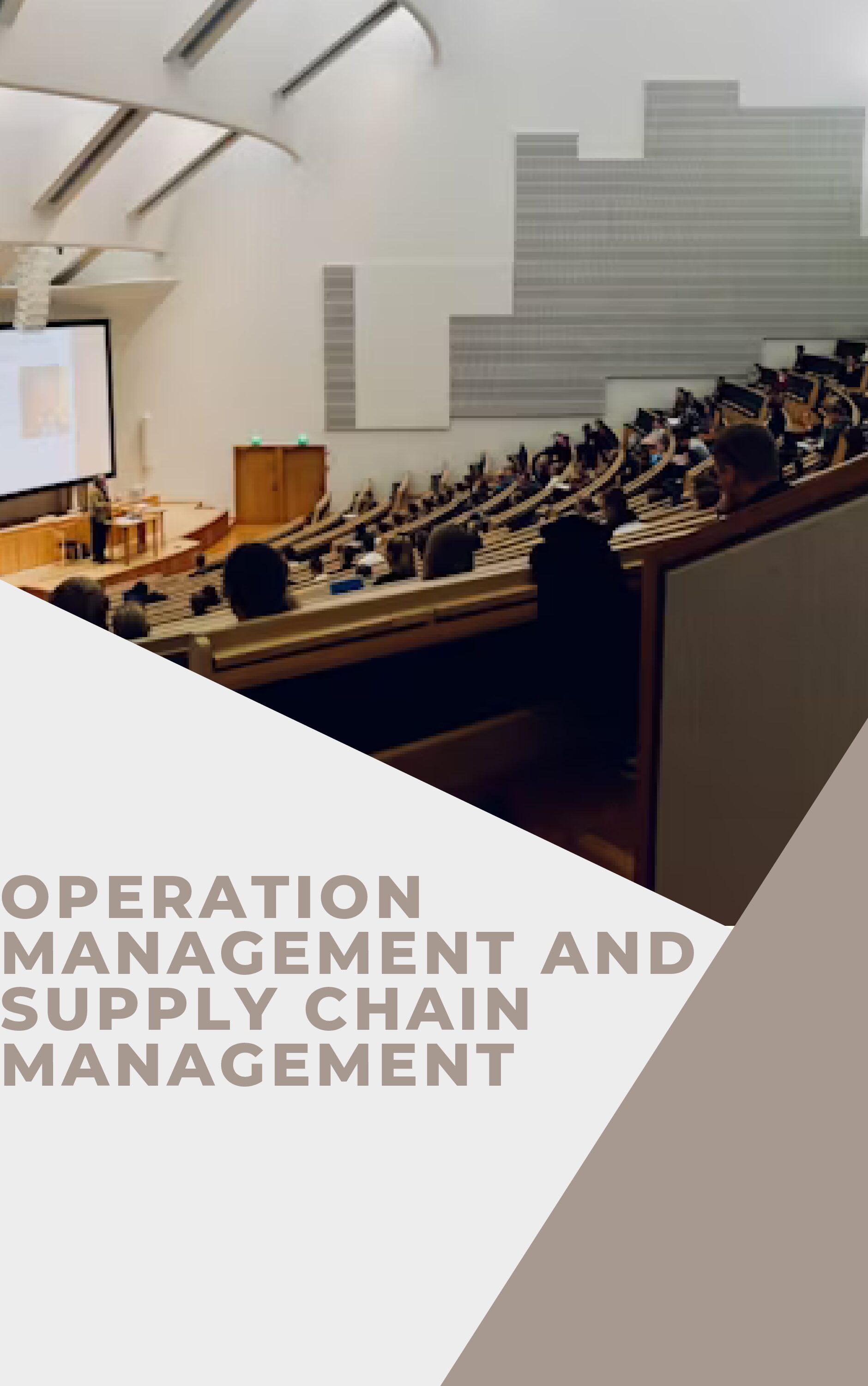 Operation Management And Supply Chain Management
